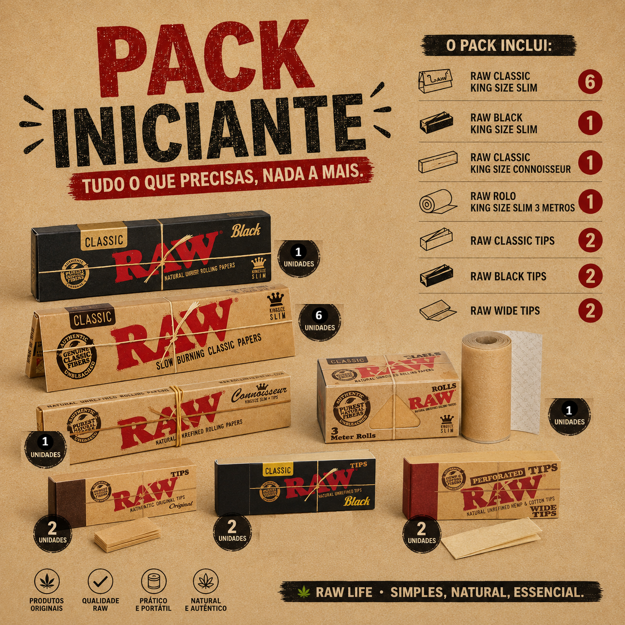 RAW Pack INICIANTE