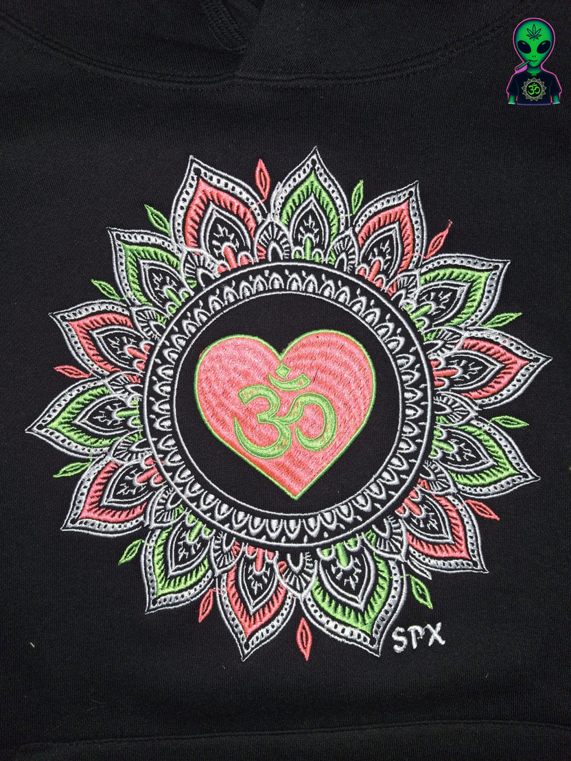 Bordado Mandala Coração