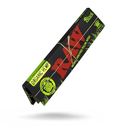 RAW King Size Black Organic Hemp Slim