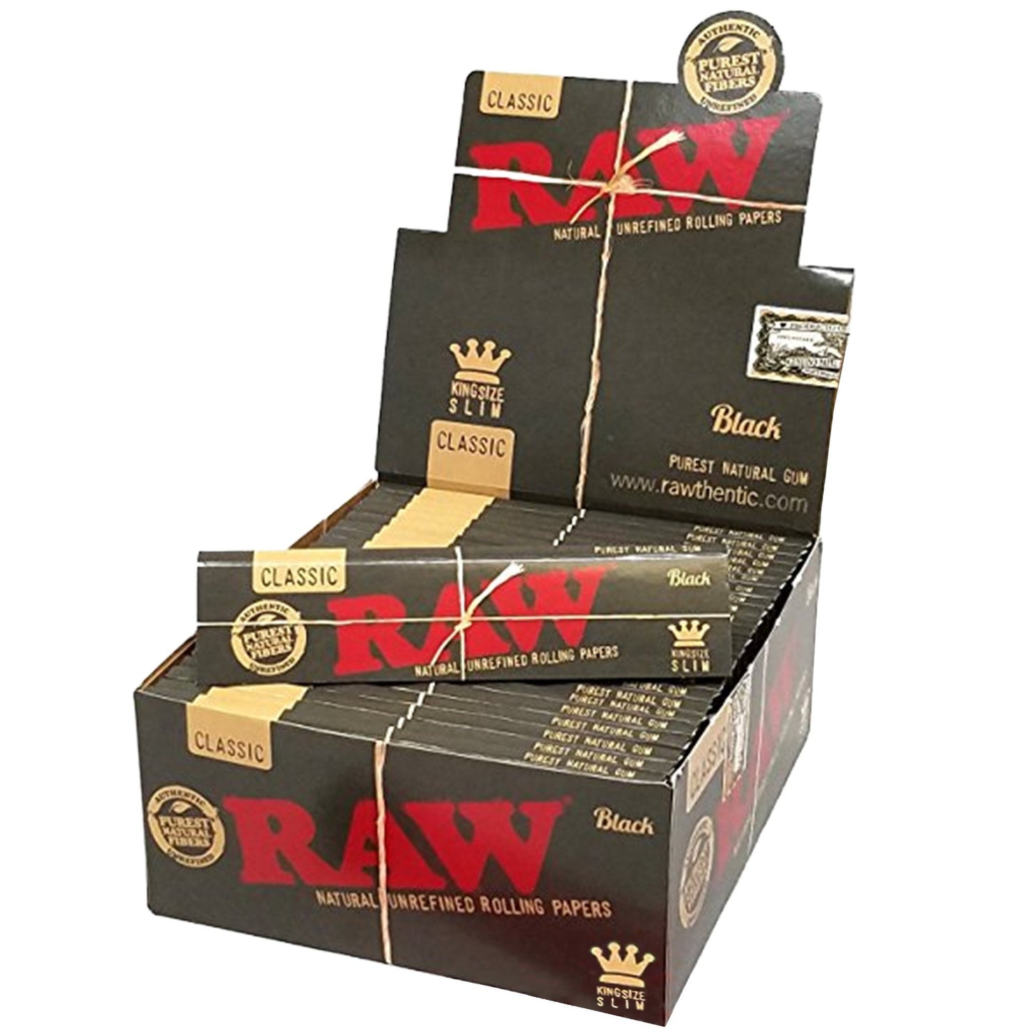 RAW King Size Black Slim