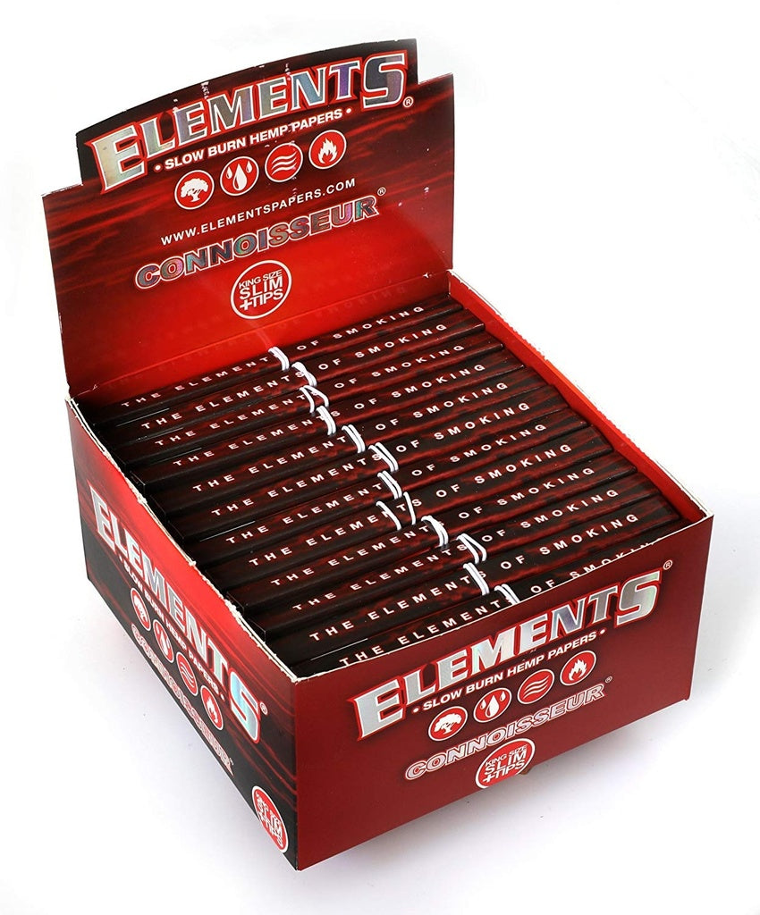 Elements King Size Slim Red Connoisseur