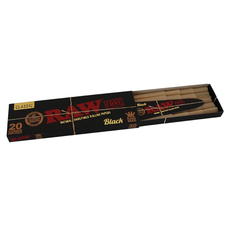 Cones Raw Black King Size (20uni)