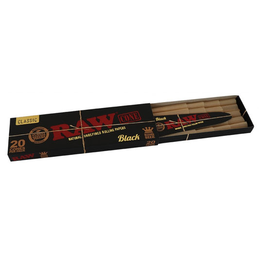 Cones Raw Black King Size (20uni)