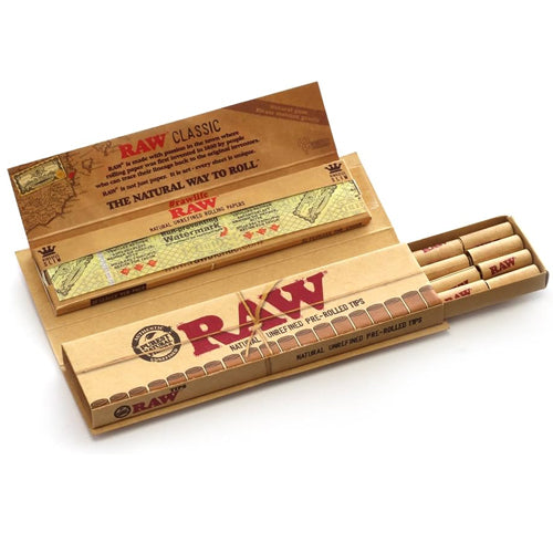 RAW King Size Connoisseur + Pré-rolled Tips