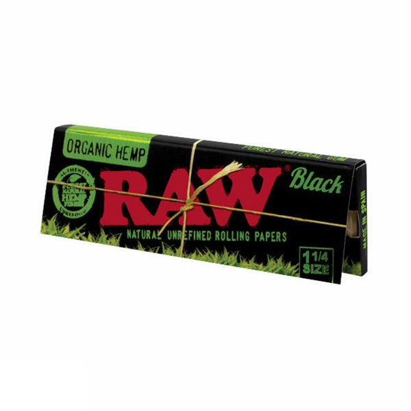 RAW Black Organic Hemp 1e1/4