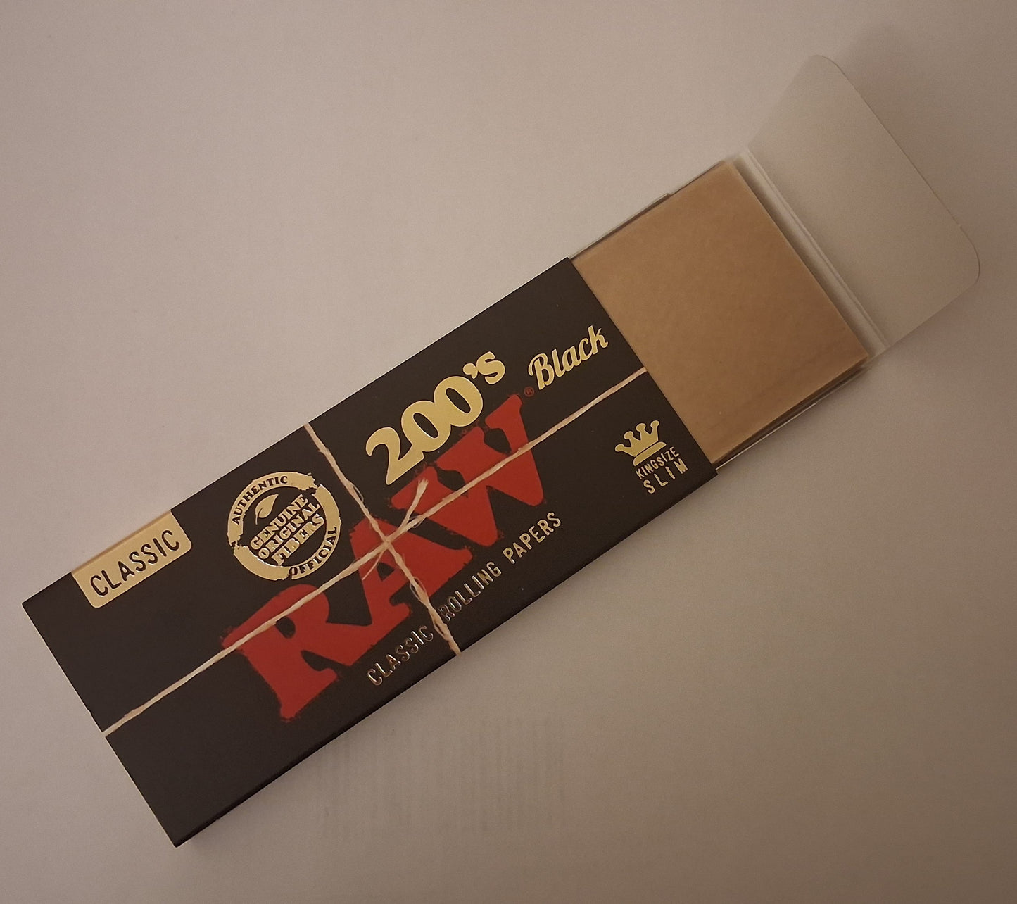 RAW King Size Black Slim 200's